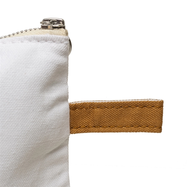 Lightweight Two-Tone Canvas Travel Makeup Bag Cosmetic Pouch - Lightweight Two-Tone Canvas Travel Makeup Bag Cosmetic Pouch - Image 32 of 46