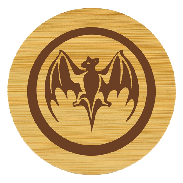 Drinkmat Set Of 4 Bamboo Coasters W/ Canvas Pouch - Drinkmat Set Of 4 Bamboo Coasters W/ Canvas Pouch - Image 1 of 1