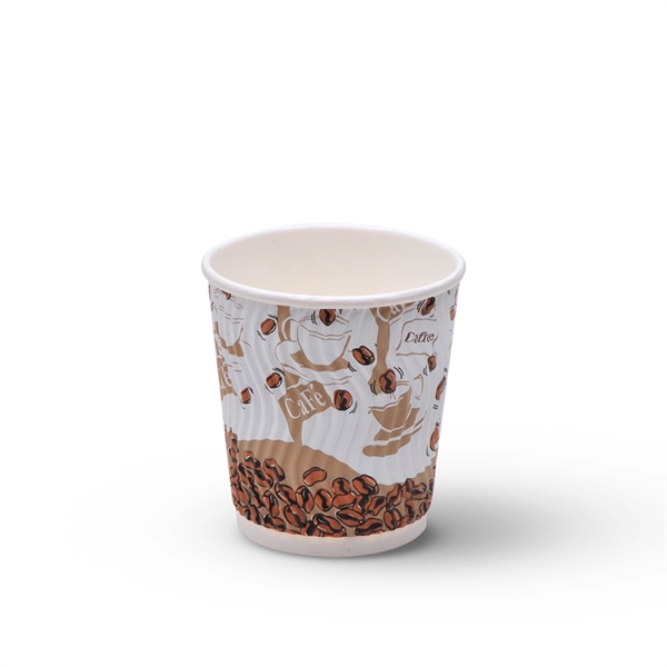 7 oz Insulated Paper Coffee Cups - Flexo - 7 oz Insulated Paper Coffee Cups - Flexo - Image 0 of 1