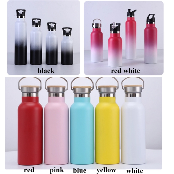 Stainless Steel Sport Water Bottle - Stainless Steel Sport Water Bottle - Image 1 of 5