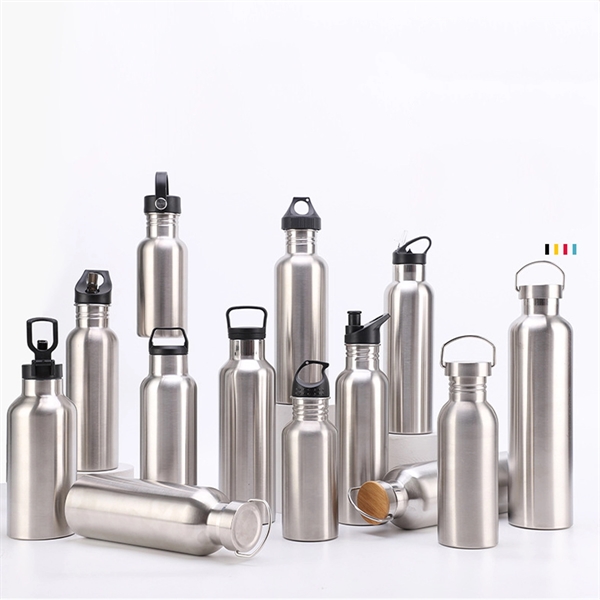 Stainless Steel Sport Water Bottle - Stainless Steel Sport Water Bottle - Image 4 of 5