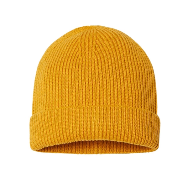 Atlantis Headwear Sustainable Fine Rib Cuffed Beanie - Atlantis Headwear Sustainable Fine Rib Cuffed Beanie - Image 18 of 20