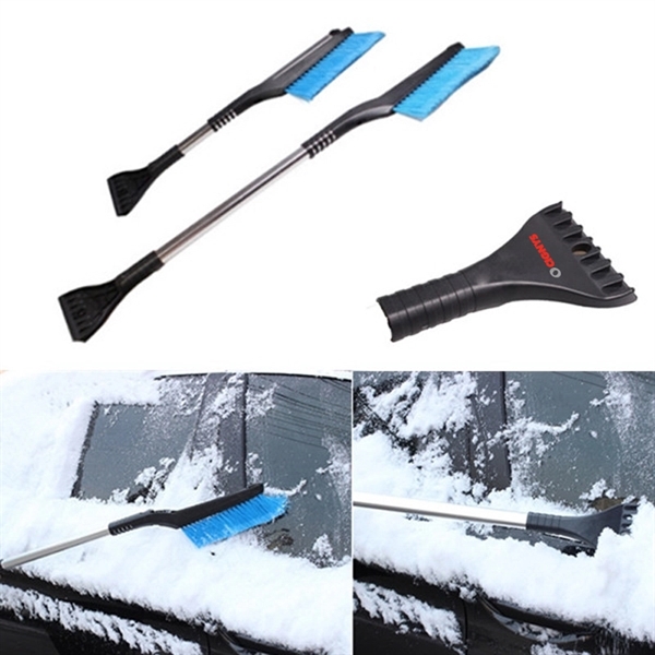 Extendable Car Window Snow Ice Scraper with Brush - Extendable Car Window Snow Ice Scraper with Brush - Image 1 of 1