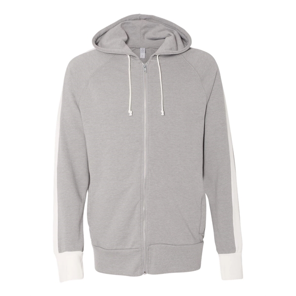 Custom Alternative Vintage French Terry Hooded Full-Zip Raglan S...