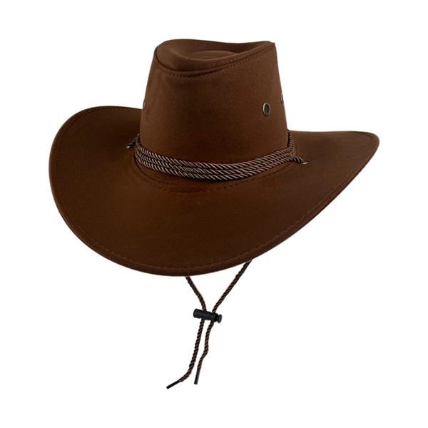 Western Suede Cowboy Hat - Western Suede Cowboy Hat - Image 6 of 10