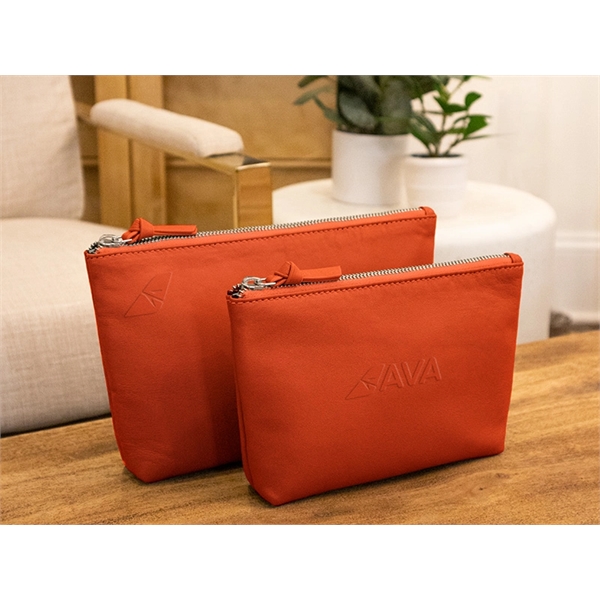 Real Leather Gusset Pouch (Medium) - Real Leather Gusset Pouch (Medium) - Image 1 of 3