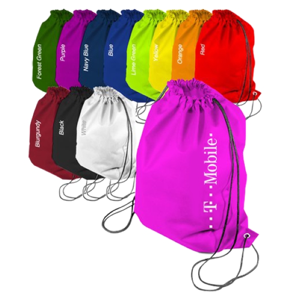 Custom Drawstring Non-Woven Tote Bag - Custom Drawstring Non-Woven Tote Bag - Image 1 of 1