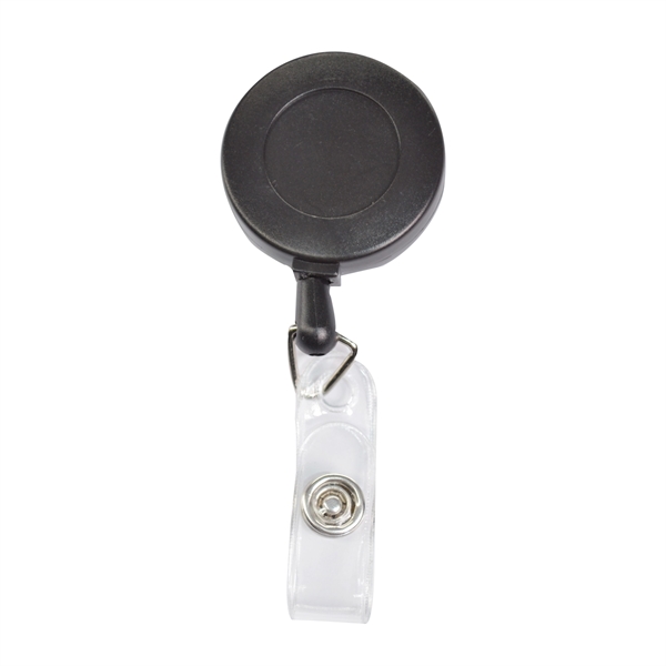 Round Frosted Badge Reel Holder w/ Belt Clip - Round Frosted Badge Reel Holder w/ Belt Clip - Image 5 of 14