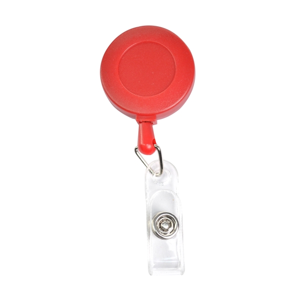 Round Frosted Badge Reel Holder w/ Belt Clip - Round Frosted Badge Reel Holder w/ Belt Clip - Image 8 of 14