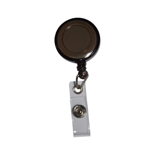 Round Badge Reel Holder Transparent w/ Paper