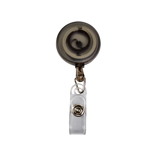 Transparent bulldog clip round Badge Reel - Transparent bulldog clip round Badge Reel - Image 6 of 10
