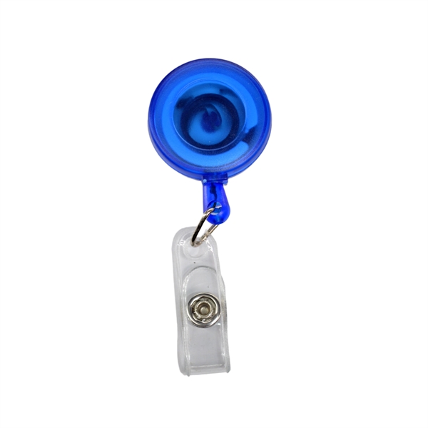 Transparent bulldog clip round Badge Reel - Transparent bulldog clip round Badge Reel - Image 7 of 10