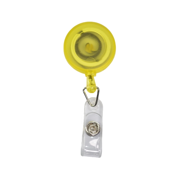 Transparent bulldog clip round Badge Reel - Transparent bulldog clip round Badge Reel - Image 8 of 10
