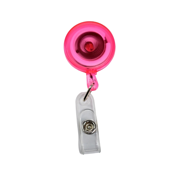 Transparent bulldog clip round Badge Reel - Transparent bulldog clip round Badge Reel - Image 10 of 10