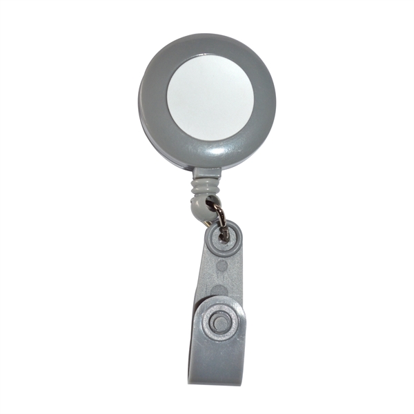 Matching Strap Color Round Badge Reel Holder w/ Belt Clip - Matching Strap Color Round Badge Reel Holder w/ Belt Clip - Image 2 of 6