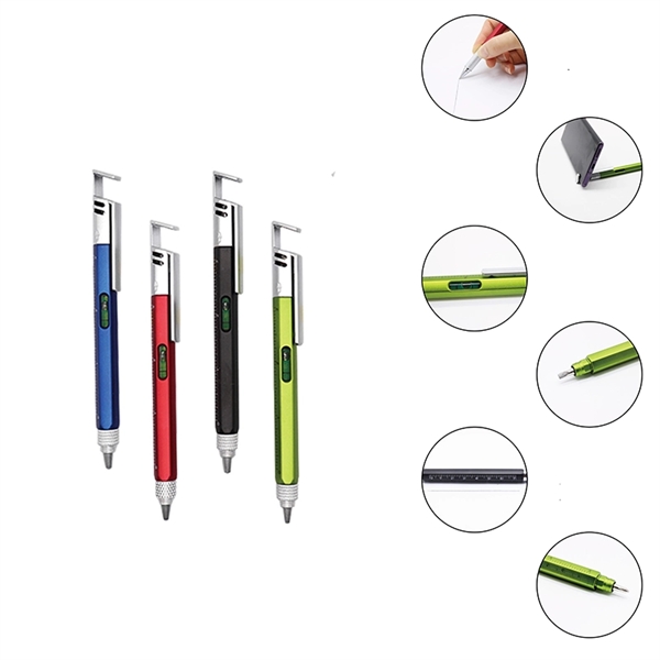 Multifunctional 6 in 1 Phone Holder Pen - Multifunctional 6 in 1 Phone Holder Pen - Image 1 of 1