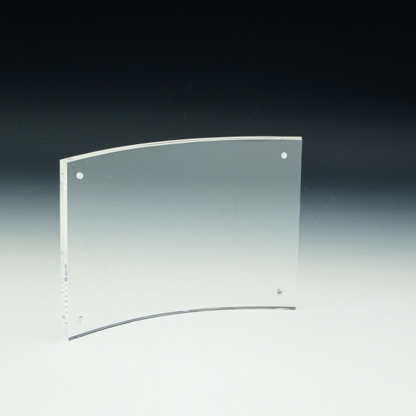 Clear Curved Sign Holder - 7x5 - Clear Curved Sign Holder - 7x5 - Image 0 of 1