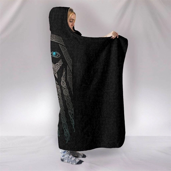 60x80 Oversize Sublimation Sherpa Hooded Blankets - 60x80 Oversize Sublimation Sherpa Hooded Blankets - Image 2 of 2