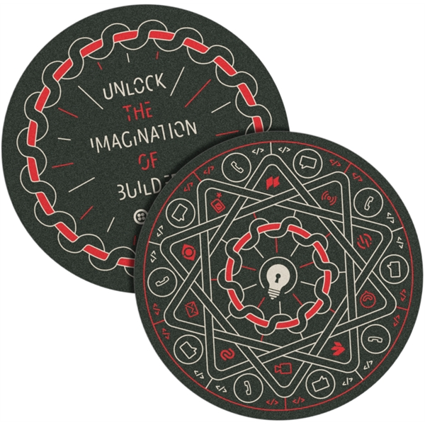 80 pt. 4" Round Coasters - 80 pt. 4" Round Coasters - Image 5 of 5