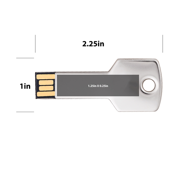 Berwyn Key Shape USB Flash Drive - Berwyn Key Shape USB Flash Drive - Image 4 of 6