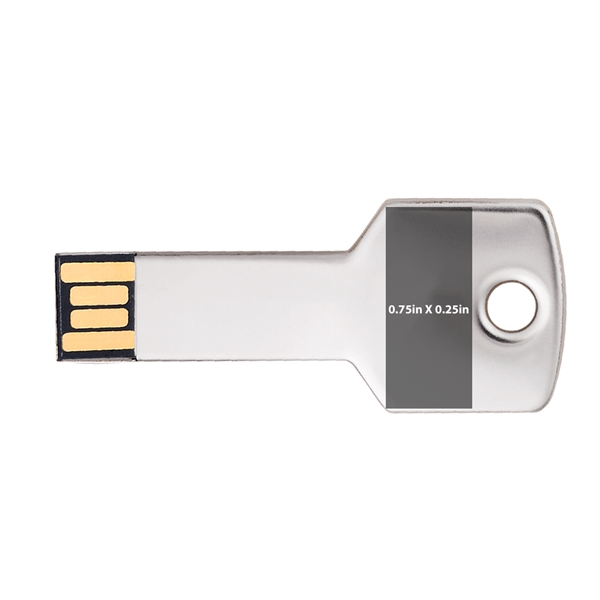 Berwyn Key Shape USB Flash Drive - Berwyn Key Shape USB Flash Drive - Image 6 of 6