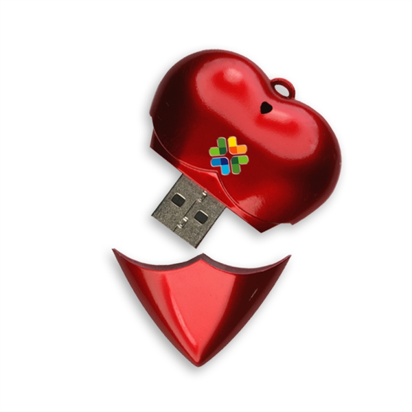 Red Heart Style USB Flash Drive - Red Heart Style USB Flash Drive - Image 1 of 5