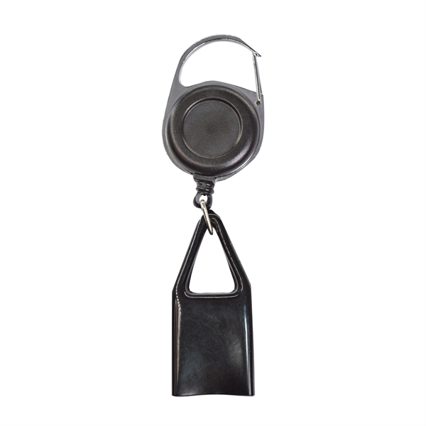 Pen Holder Round Carabiner Badge Reel w/ Belt clip - Pen Holder Round Carabiner Badge Reel w/ Belt clip - Image 4 of 5