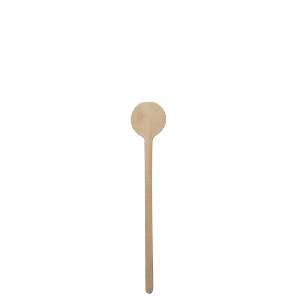 6" Round Wood Drink Stirrer - 6" Round Wood Drink Stirrer - Image 1 of 2