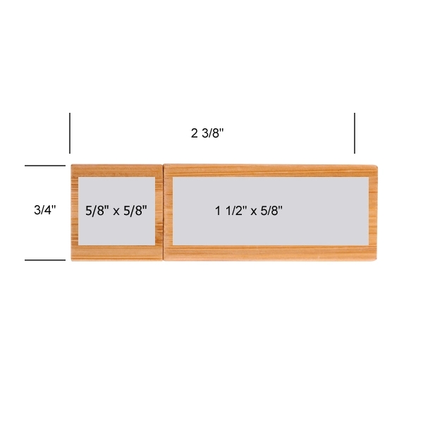 Elburn Ecru Bamboo Flash Drive - Elburn Ecru Bamboo Flash Drive - Image 5 of 5