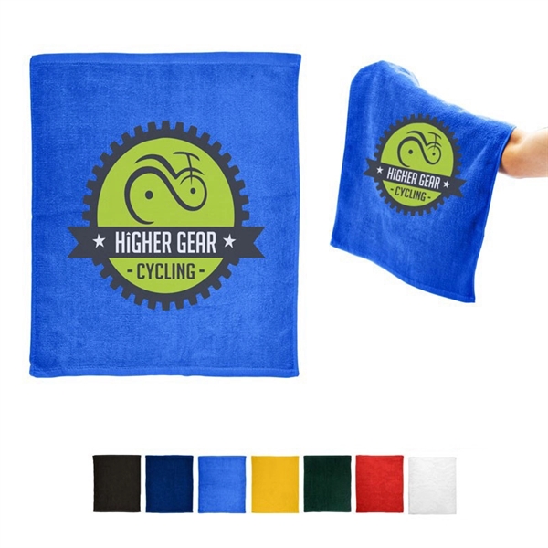 Hemmed Cotton Rally Towel (15x18) - Hemmed Cotton Rally Towel (15x18) - Image 0 of 6