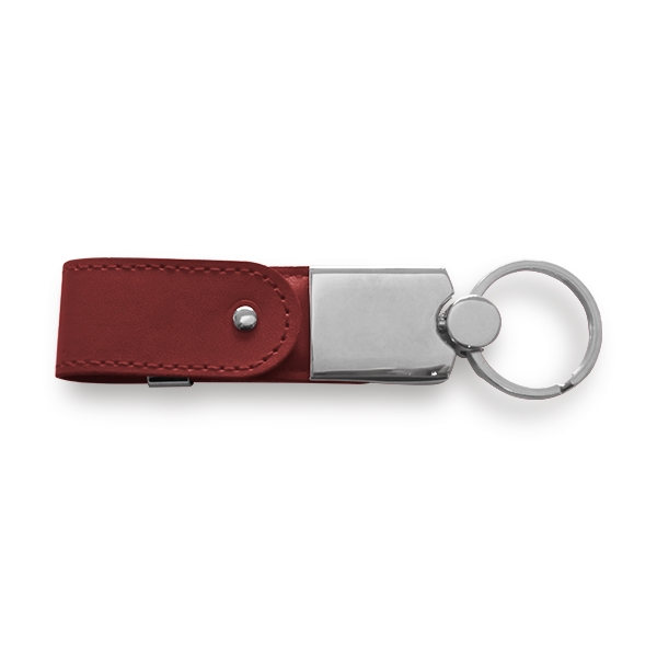 Joliet Leather Swivel USB Key Chain - Joliet Leather Swivel USB Key Chain - Image 4 of 9