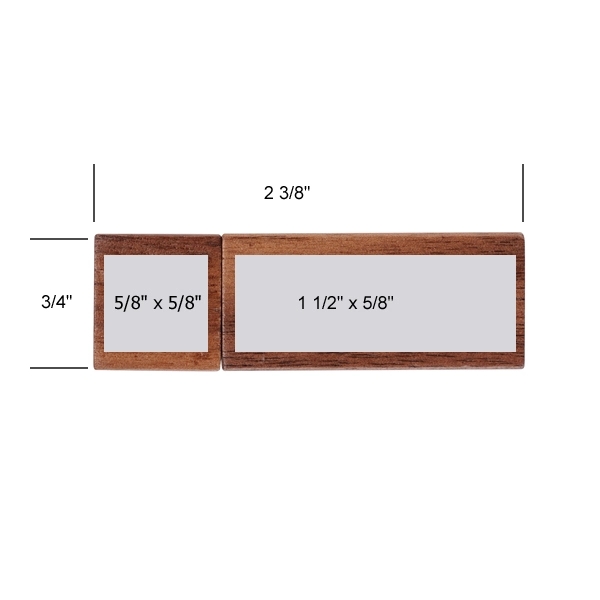 Elburn Walnut USB Flash Drive - Elburn Walnut USB Flash Drive - Image 5 of 5