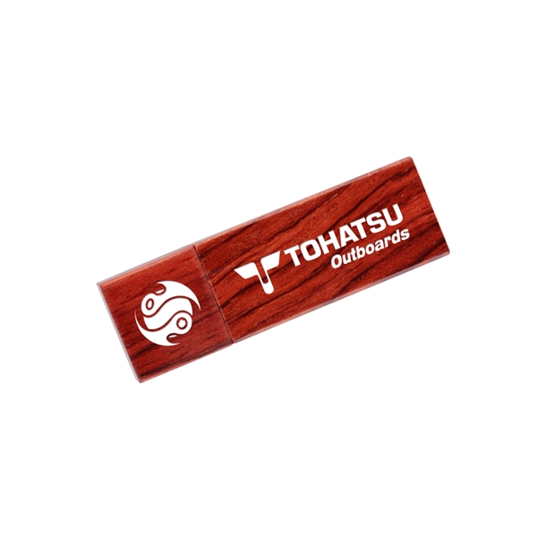 Elburn Mahogany USB Flash Drive - Elburn Mahogany USB Flash Drive - Image 2 of 5