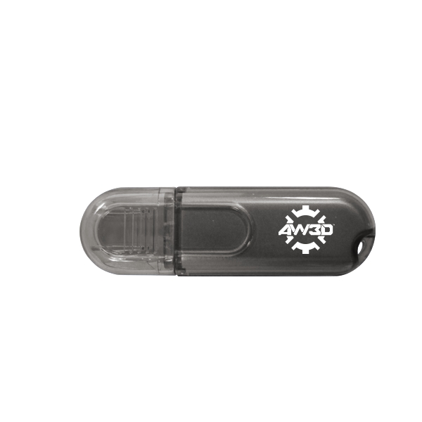 Glendale Black Translucent Oval USB - Glendale Black Translucent Oval USB - Image 1 of 5