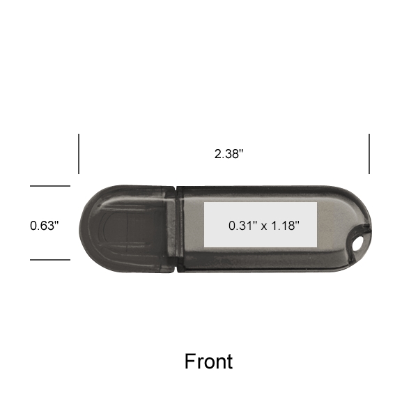 Glendale Black Translucent Oval USB - Glendale Black Translucent Oval USB - Image 4 of 5