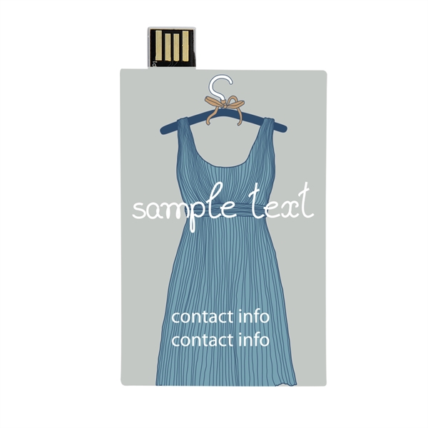 Naperville White/Off White Credit Card USB Flash Drive - Naperville White/Off White Credit Card USB Flash Drive - Image 2 of 7