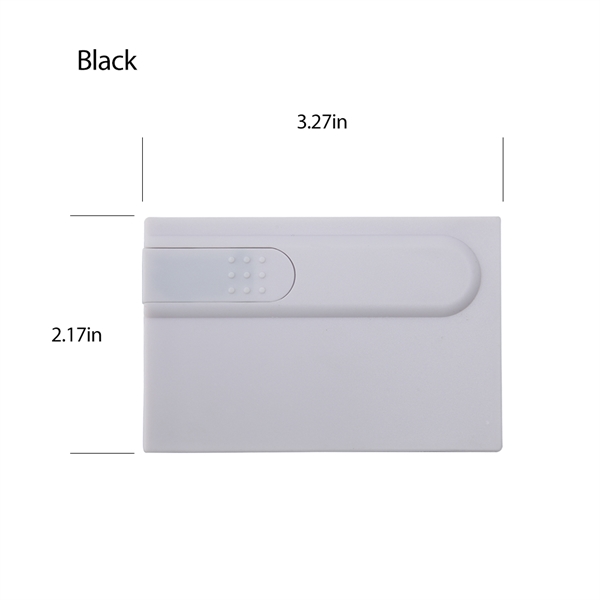 Naperville White/Off White Credit Card USB Flash Drive - Naperville White/Off White Credit Card USB Flash Drive - Image 7 of 7