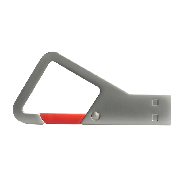 Seneca Metal Carabiner USB Drive with Color Clip - Seneca Metal Carabiner USB Drive with Color Clip - Image 2 of 5