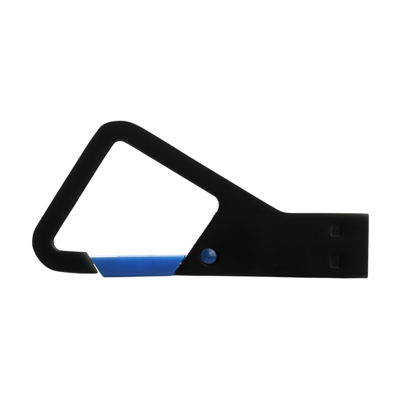 Seneca Metal Carabiner USB Drive with Color Clip - Seneca Metal Carabiner USB Drive with Color Clip - Image 3 of 5