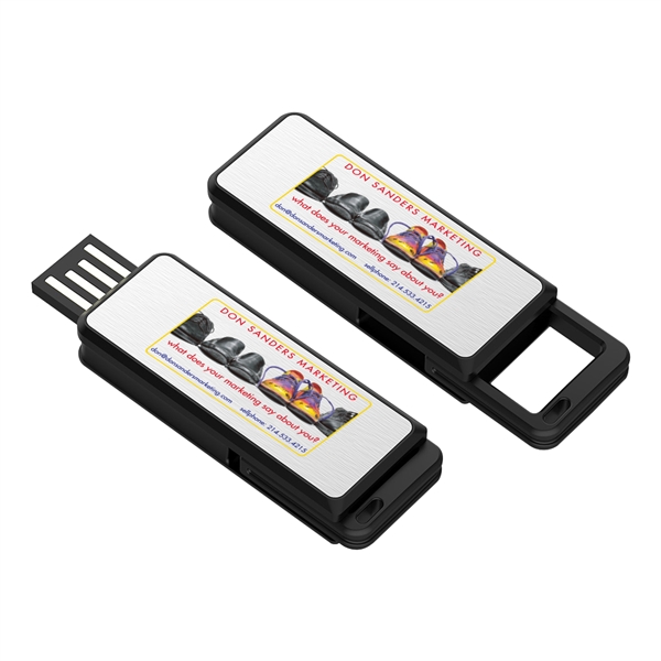 Toluca Spring Metal Face USB Flash Drive - Toluca Spring Metal Face USB Flash Drive - Image 0 of 6
