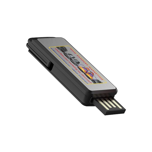 Toluca Spring Metal Face USB Flash Drive - Toluca Spring Metal Face USB Flash Drive - Image 1 of 6