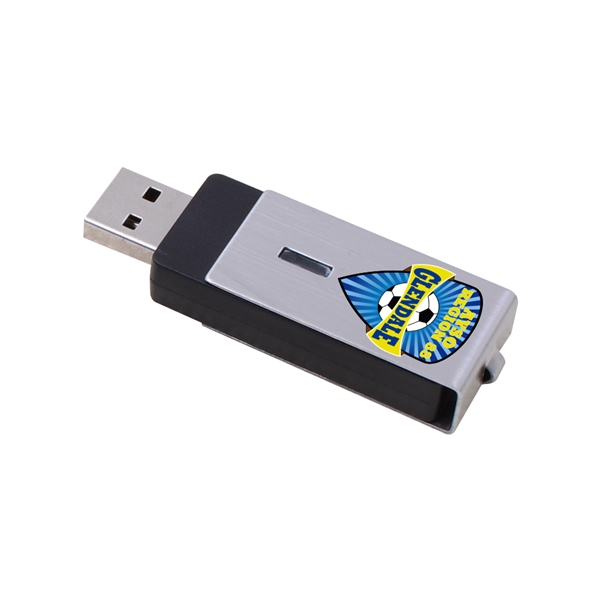 Streator 360 Degree Rotating USB with Steel Cover - Streator 360 Degree Rotating USB with Steel Cover - Image 0 of 8