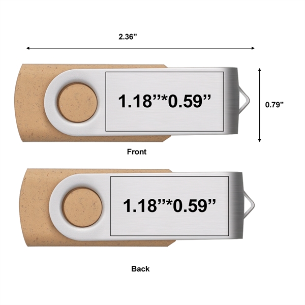 Batavia Eco-Friendly Swivel USB - Batavia Eco-Friendly Swivel USB - Image 6 of 6