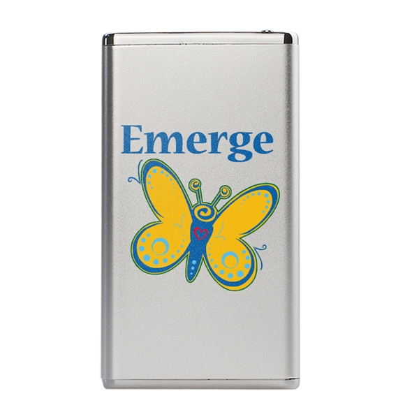 Winnemac Sleek Metallic Slim 3000mAh Power Bank - Winnemac Sleek Metallic Slim 3000mAh Power Bank - Image 0 of 11