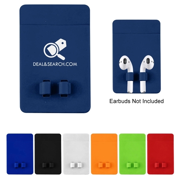 Phone Wallet With Earbuds Holder - Phone Wallet With Earbuds Holder - Image 0 of 1