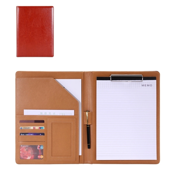 Pu Leather Portfolio Folder - Pu Leather Portfolio Folder - Image 5 of 10
