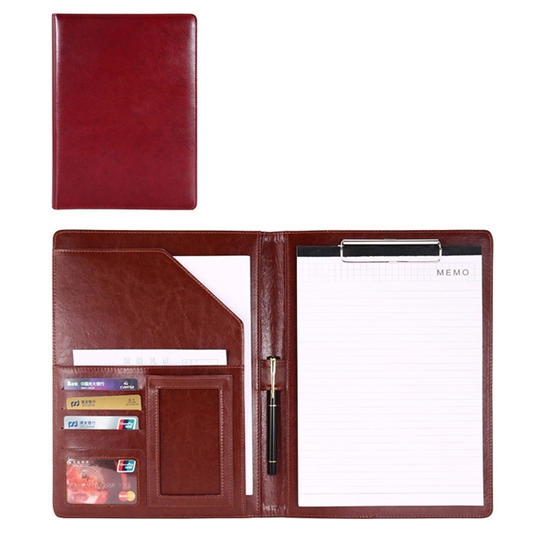 Pu Leather Portfolio Folder - Pu Leather Portfolio Folder - Image 6 of 10