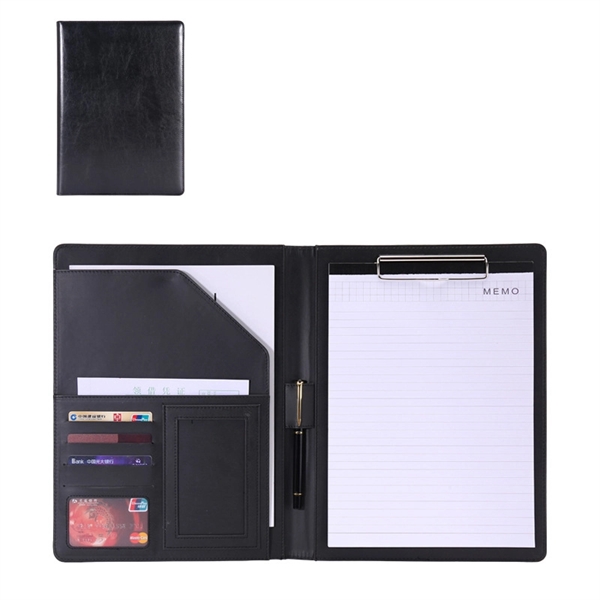 Pu Leather Portfolio Folder - Pu Leather Portfolio Folder - Image 8 of 10