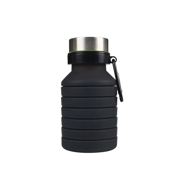 Large 27 OZ Portable Foldable Silicone Sports Water Bottle - Large 27 OZ Portable Foldable Silicone Sports Water Bottle - Image 2 of 12