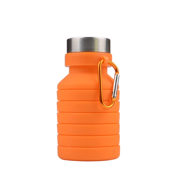 Large 27 OZ Portable Foldable Silicone Sports Water Bottle - Large 27 OZ Portable Foldable Silicone Sports Water Bottle - Image 3 of 12